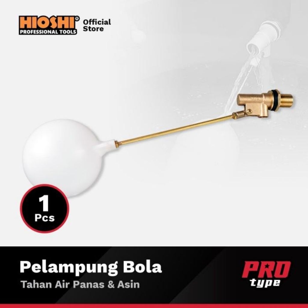 Pelampung air Bola Kuningan Hioshi