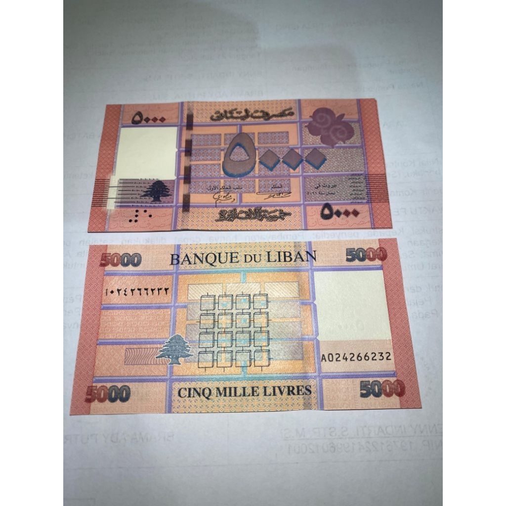 Koleksi Uang 5000 lebanon gress