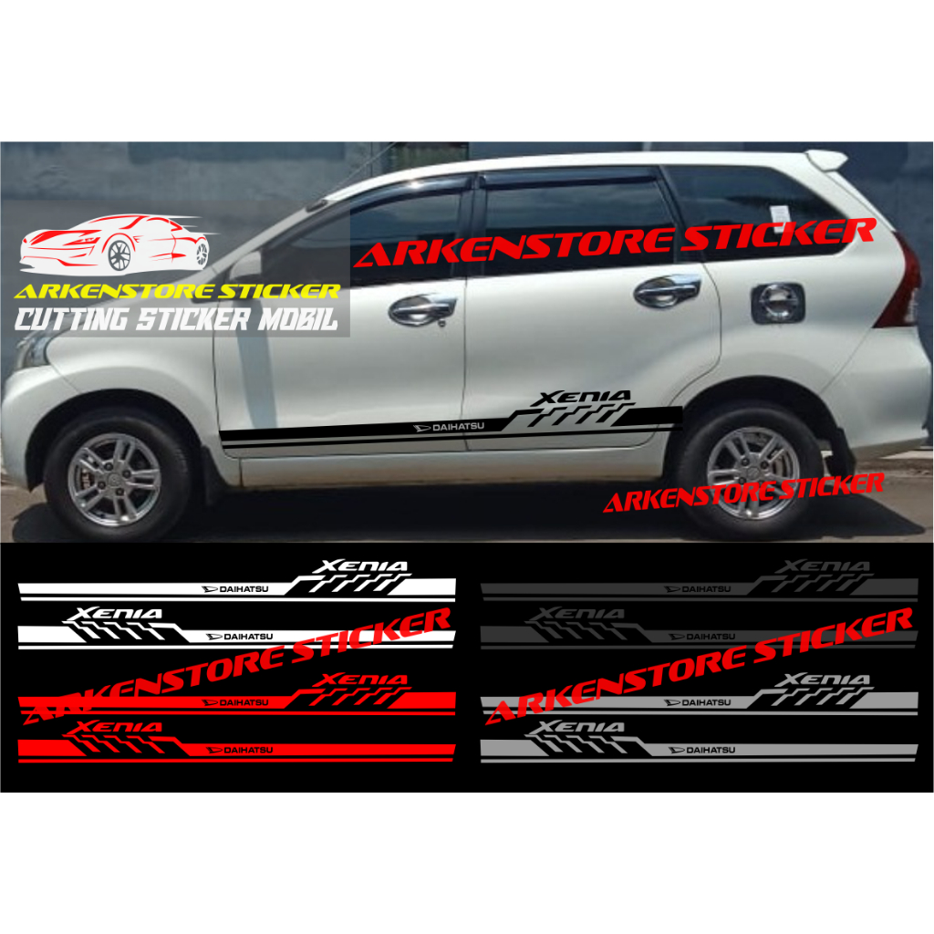 Promo sticker mobil xenia cutting sticker stiker mobil daihatsu xenia stiker xenia