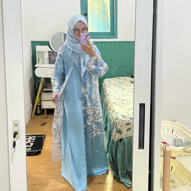 gamis brokat premium, gaun wisuda,gaun lamaran,gamis dan brokat terpisah