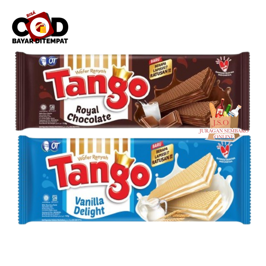 [ JSO ] Tanggo Wafer Vanila Delight 100gr Royal Chocolate Long Waffer Renyah Cokelat Snack Cemilan M