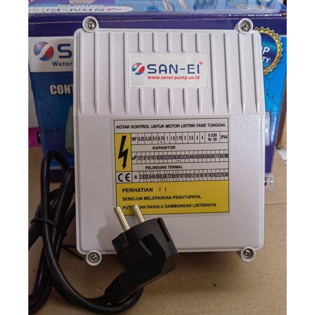 Control Box San-ei 0,5HP 0,75HP 1HP Control Box Pompa Submersible Universal