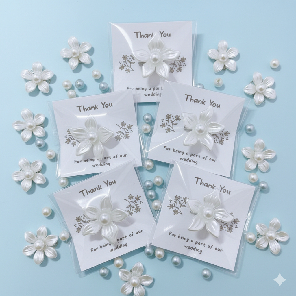 Souvenir Pernikahan | Souvenir Aesthetic Pernikahan | Bross Jilbab Bunga Lili| Souvenir Murah dan Be