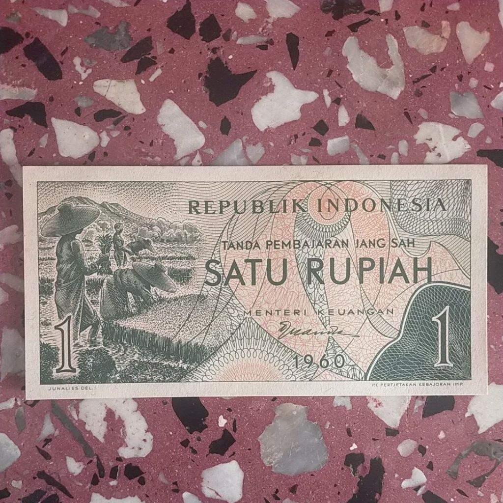 1 rupiah seri X Sandang Pangan 1960