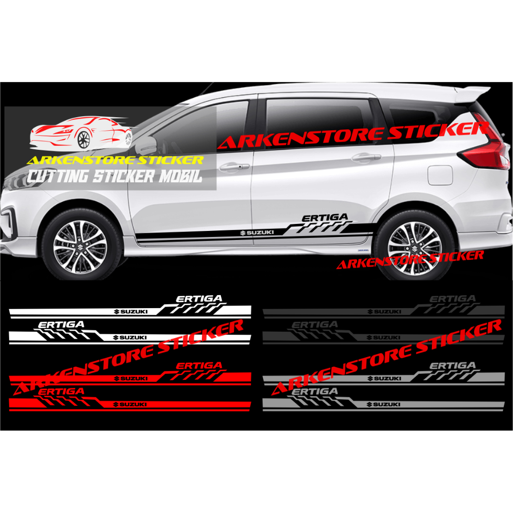 Promo sticker mobil ertiga cutting sticker stiker mobil suzuki ertiga stiker ertiga