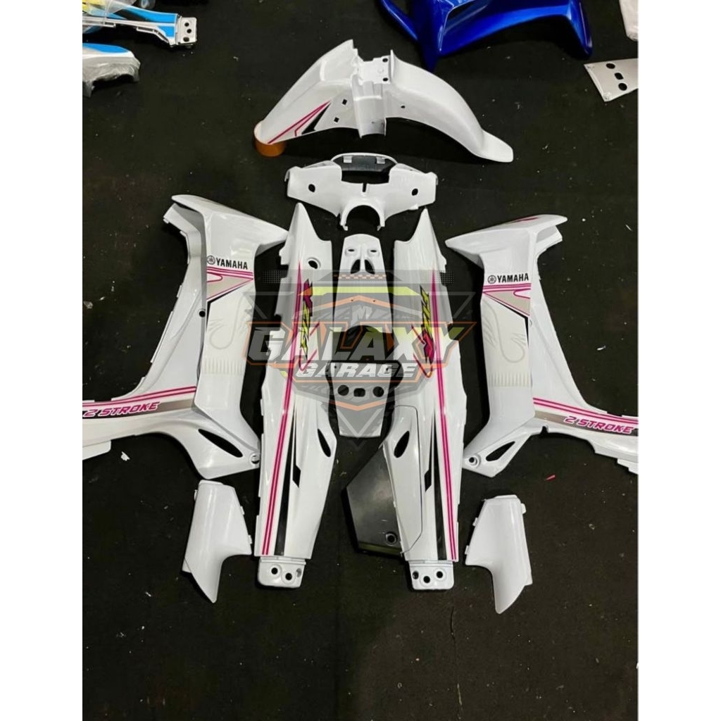 Cover Body Halus Set FizR FisR Stripping Castom Warna Full Putih Albino Bodi FizR Terbaru