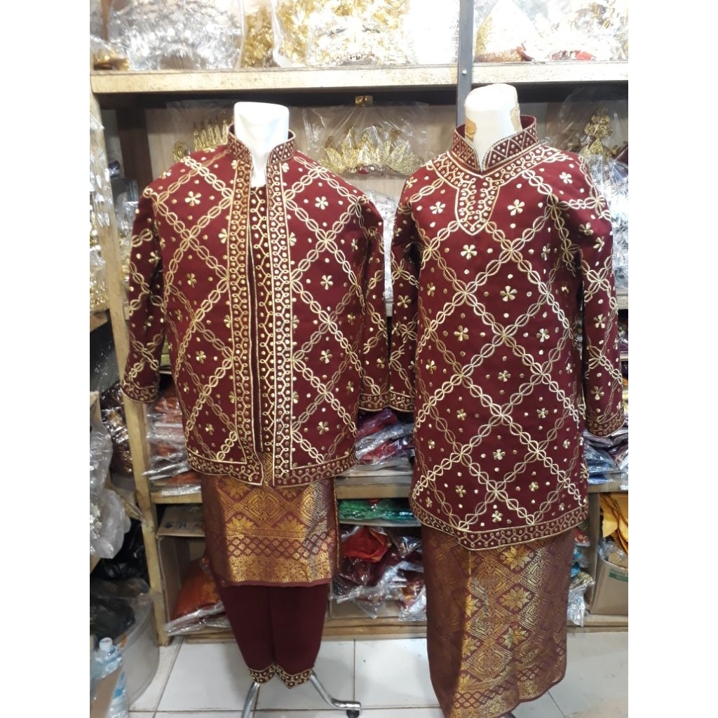 baju pengantin palembang bordir