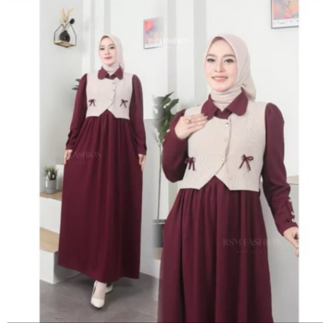azura dress knit gamis knit gamis knit cardi