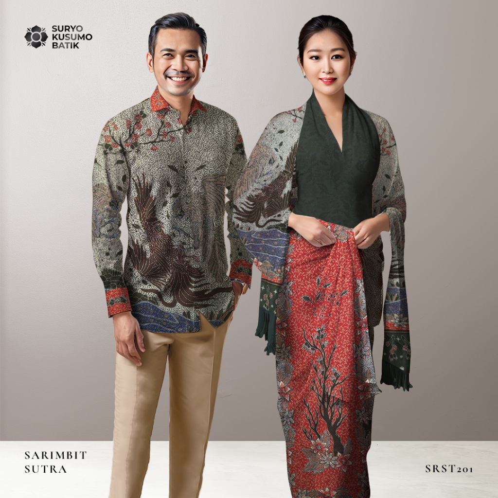 Kain Sarimbit Couple Batik Tulis Sutra Suryo Kusumo Batik SR10