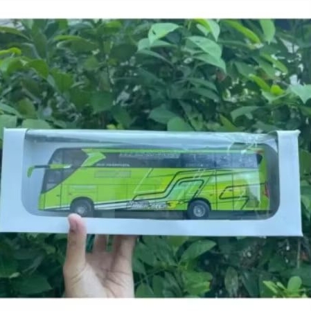 miniatur diecast jet bus 3 lengkap dengan lampu dan basuri satu paket