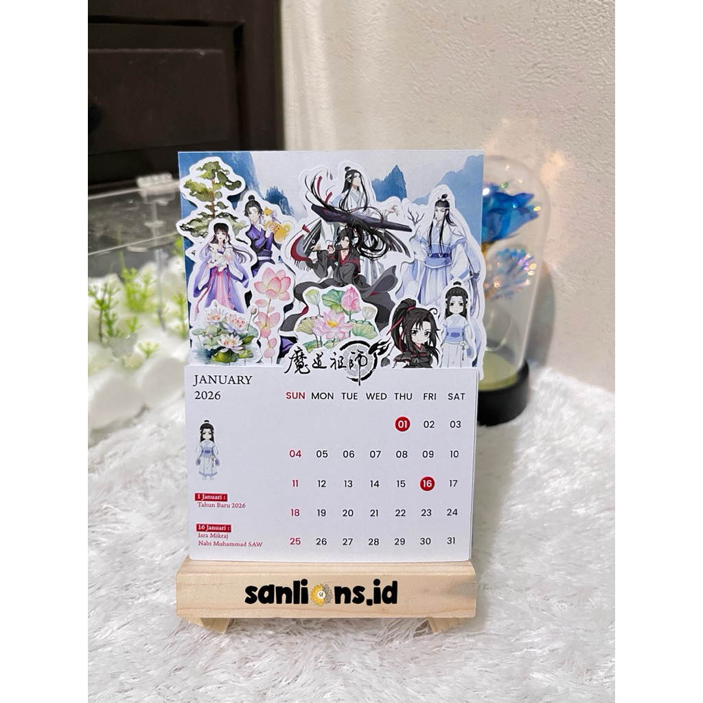 Sanlions 2026 CALENDAR THE UNTAMED CHARACTER / DESK CALENDAR / KALENDER MEJA GAMBAR THE UNTAMED MO D