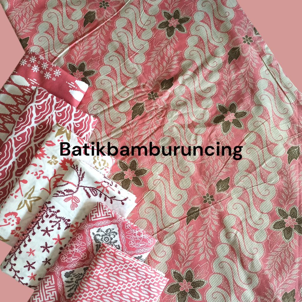 kain batik teteron rayon warna pink bahan seragam batik murah batik wanita warna pink merah muda sof
