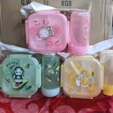 LUNCH BOX KARAKTER BUAH/KOTAK BEKAL ANAK TEMPAT BEKAL SET