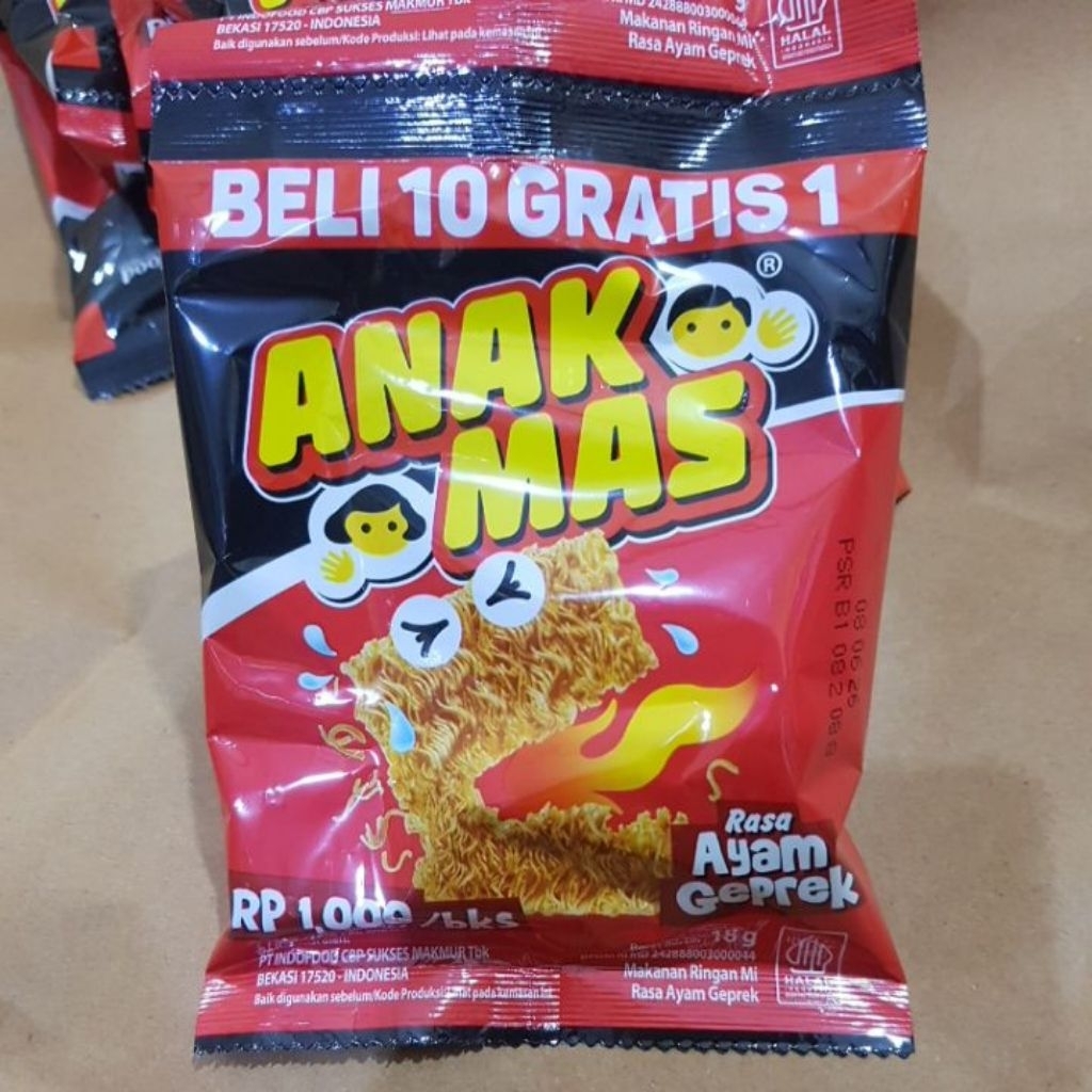 anak mas snack mie rasa ayam geprek