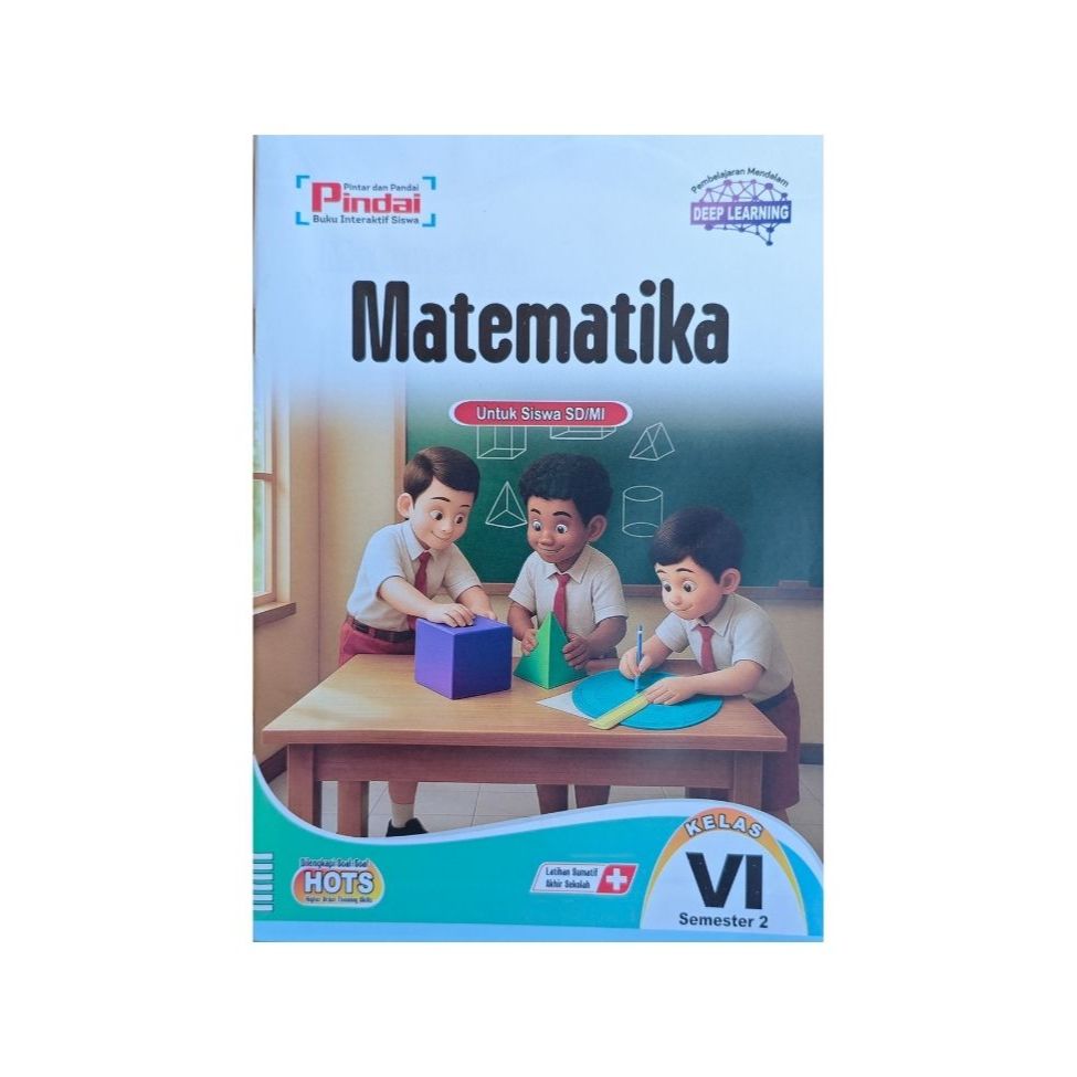 Buku Latihan ( LKS ) PINDAI Matematika Kelas 6 -  Semester 2 - KUR.MERDEKA
