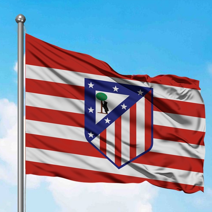BENDERA POSTER KAIN Atletico Madrid F.C FLAG POSTER FOOTBALL ATLETICO MADRID
