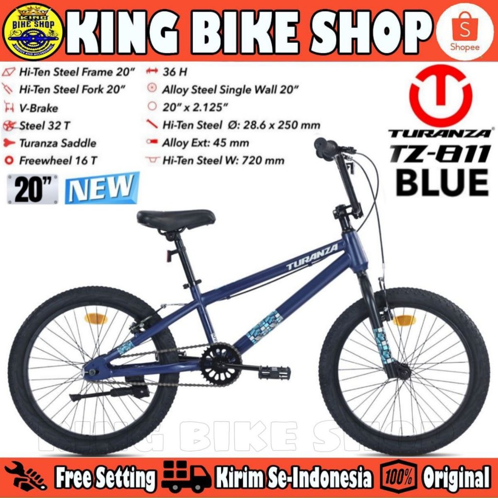 Sepeda Anak Laki-Laki BMX TURANZA TZ-811 20 Inch