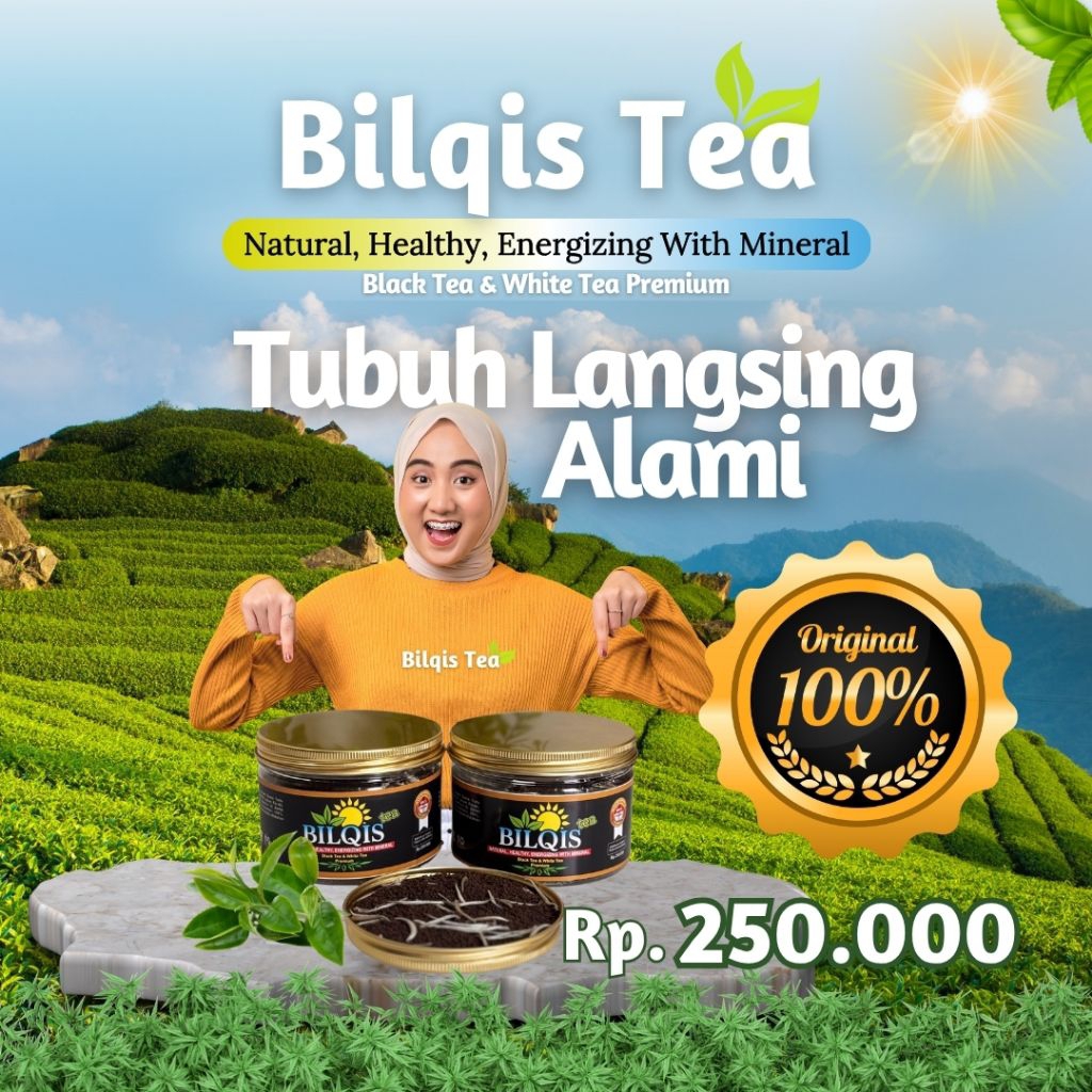 BILQIS TEA - Teh Hitam dan Teh Putih Premium, Kurangi Lemak Tubuh