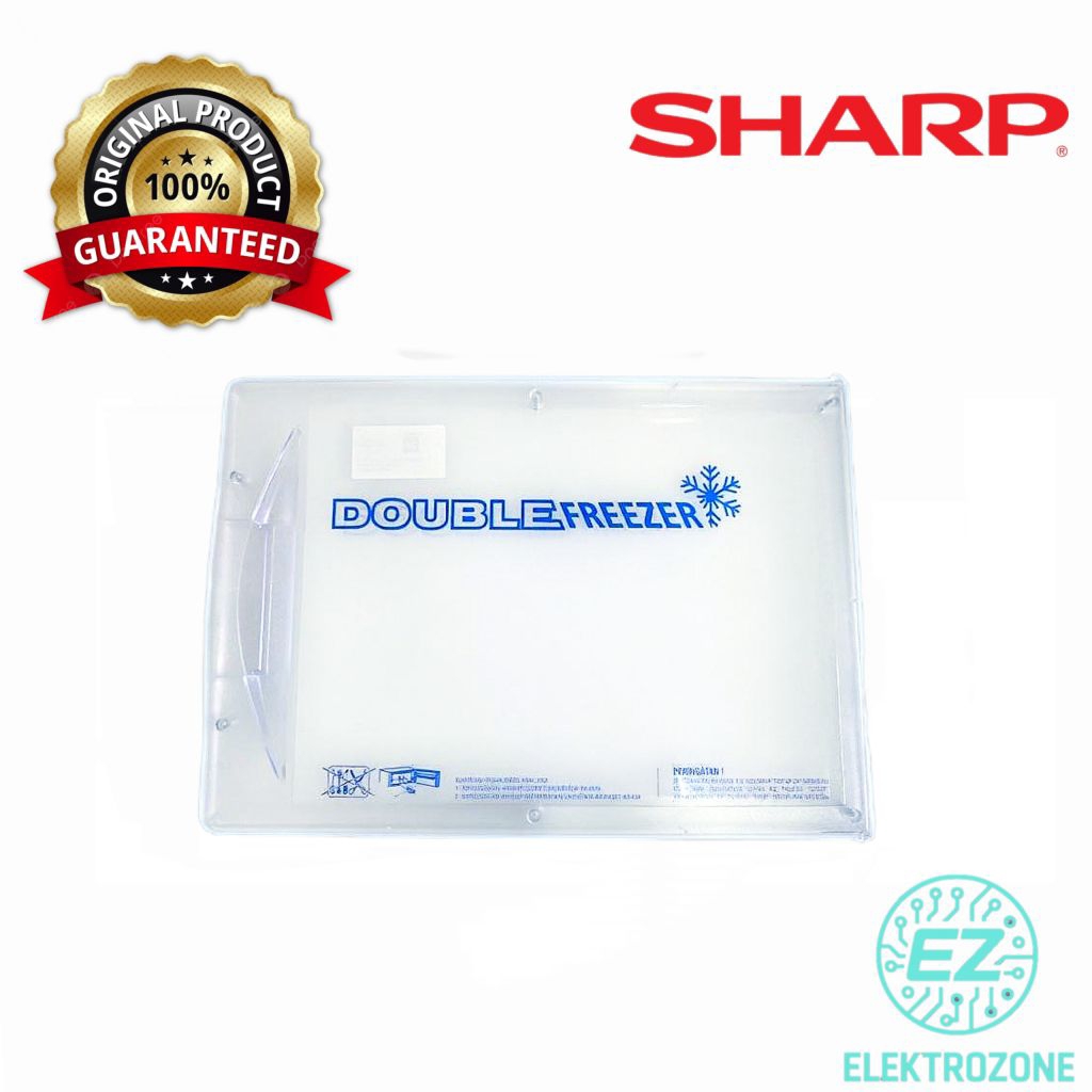Tutup freezer kulkas sharp big double freezer satu pintu original