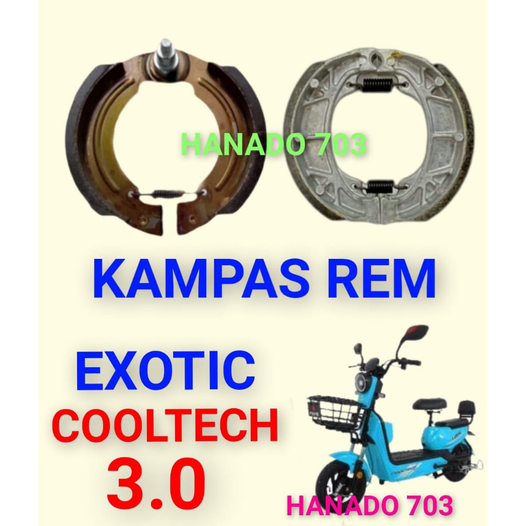 kampas rem exotic cooltech 3.0 kampas rem sepeda listrik exotic cooltech 3.0