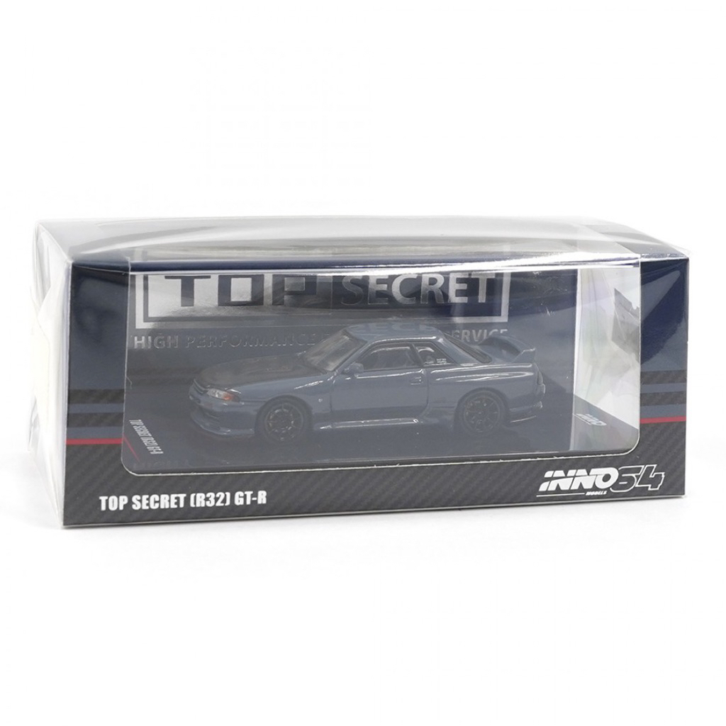 Inno64 Inno Nissan Skyline GT-R R32 Top Secret Stealth Grey