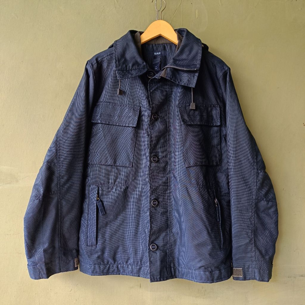 JAKET GAP TACTICAL PARKA NAVY CORDURA OUTDOOR WATERPROOF GAP