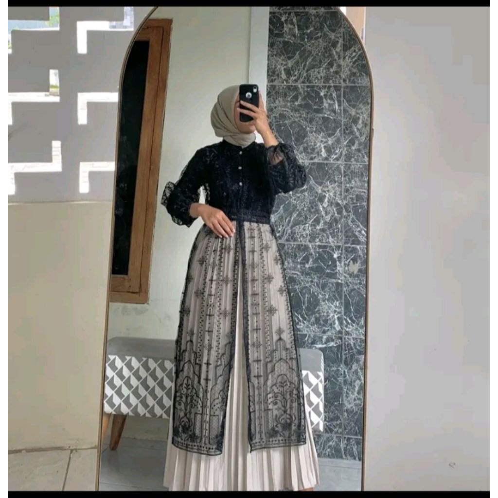 Azura dres kekinian outer brukat terbaik sepanjang masa outer cantik full mutiara