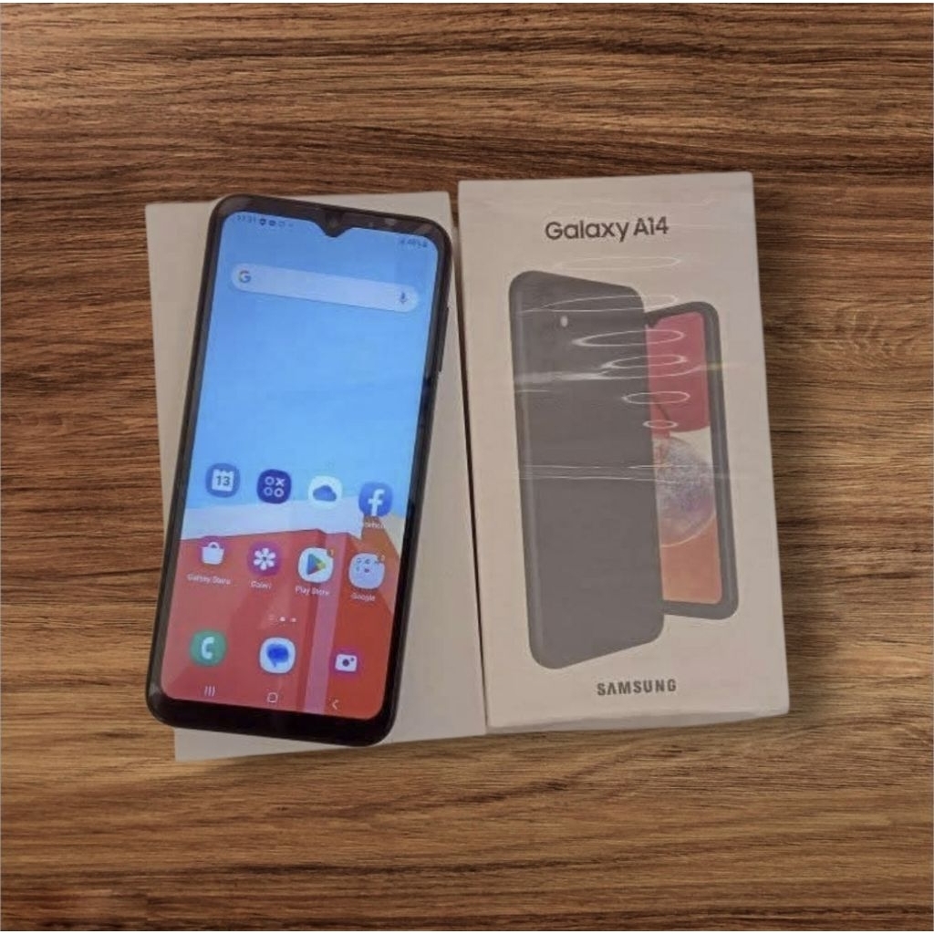 Samsung a14 versi ram 6 128gb hp second original lengkap siap pakai