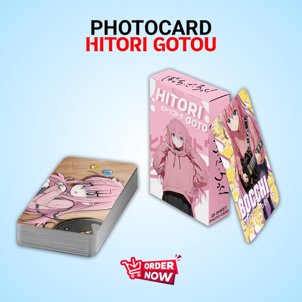 PHOTOCARD SET HITORI GOTO ANIME BOCCHI ROCK PREMIUM FREE BOX