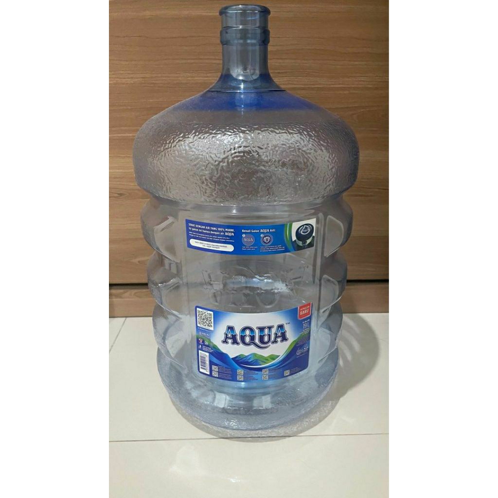 Galon Aqua kosong kemasan baru 1galon (max.2galon)