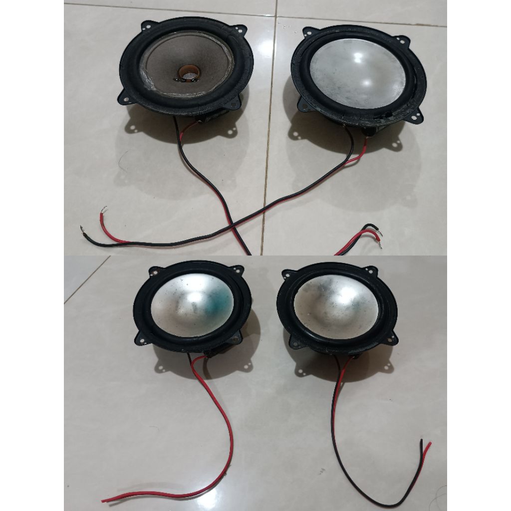 Sepasang Speaker Middle 5 Inch Ex Polytron PAS 79BU & 68B Minus Daun Pinggiran (Lebih Lengkap Baca D