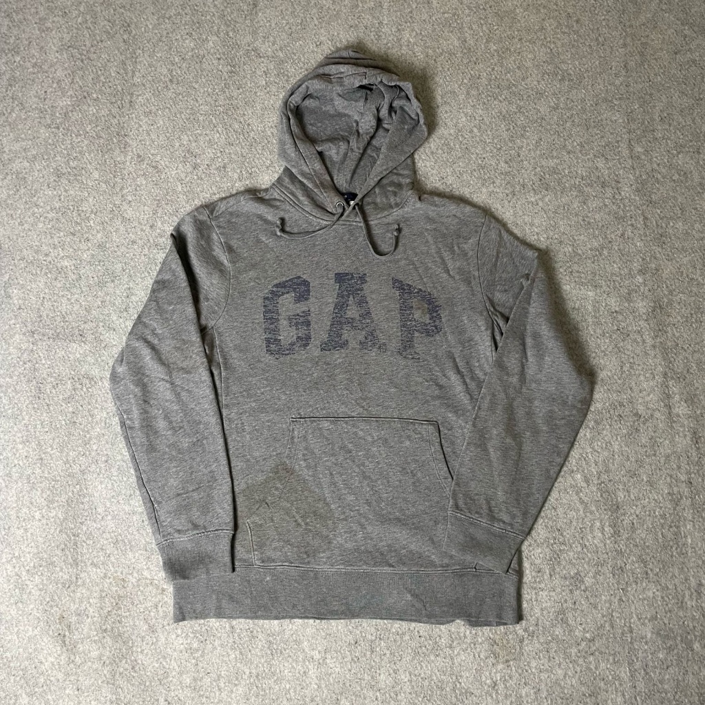 . Hoodie GAP Pria & Wanita – Hoodie Gap Abu Hooded Sweater Pria Wanita