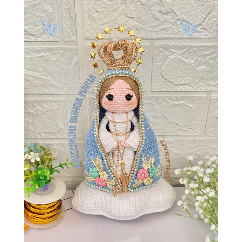 Amigurumi Bunda Maria/ Boneka Bunda Maria/ Bunda Maria