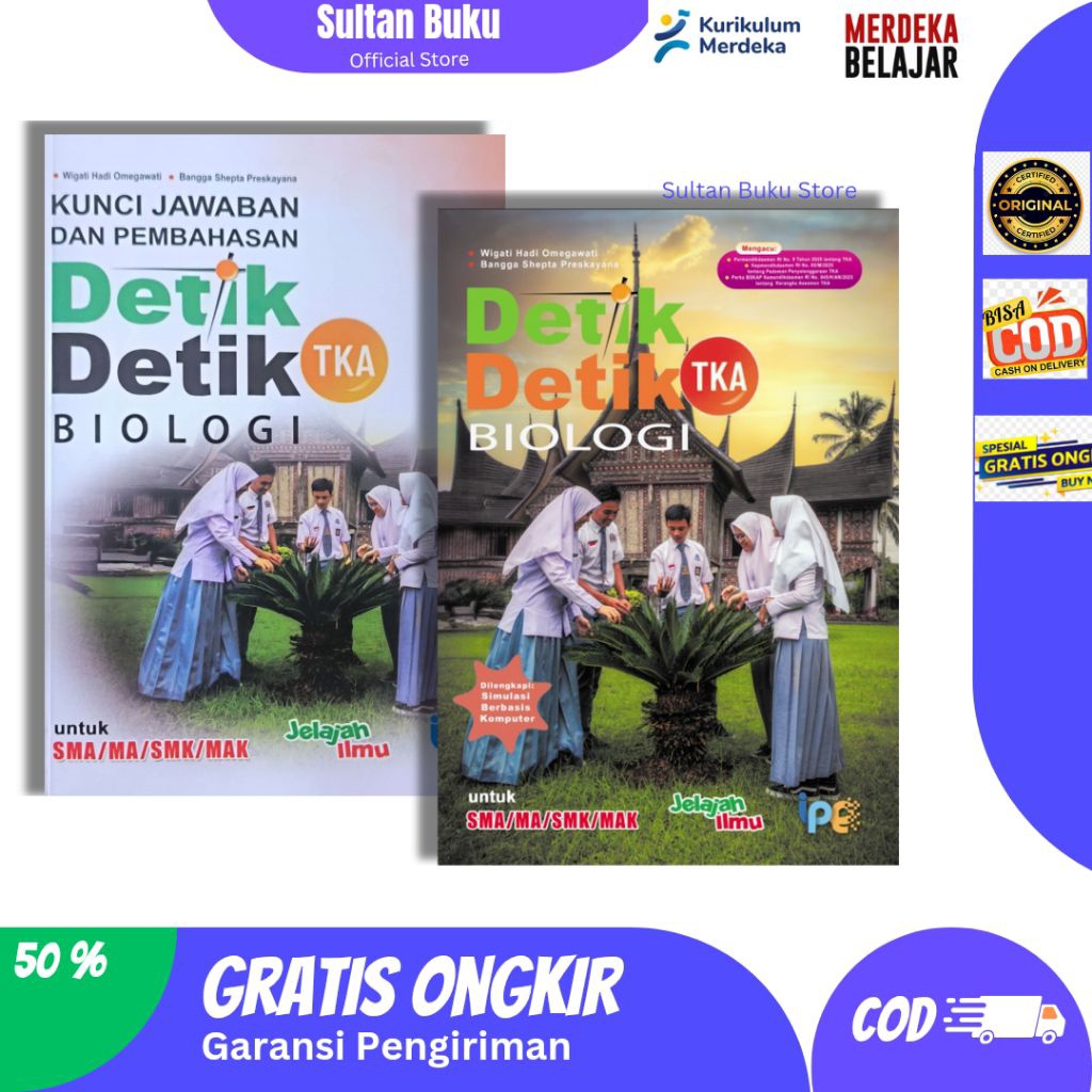 Detik-detik TKA Biologi Sma - Buku Detik detik Biologi untuk Tka sma/smk/ma + Kunci Jawaban