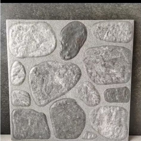 Keramik dinding 40 x 40 kasar timbul batu alam