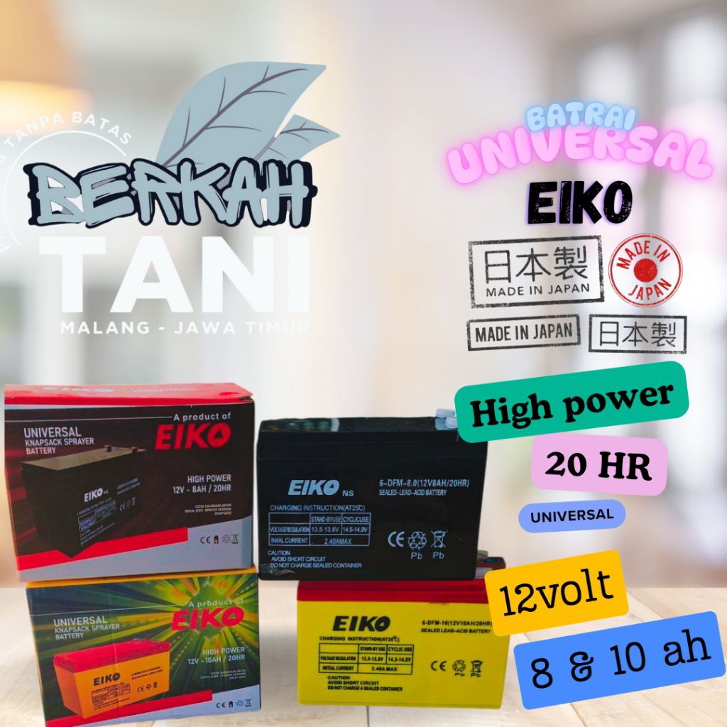 batrai sprayer 8 volt dan 10 volt / aki sprayer elektrik / accu tangki sprayer / batrai kompresan