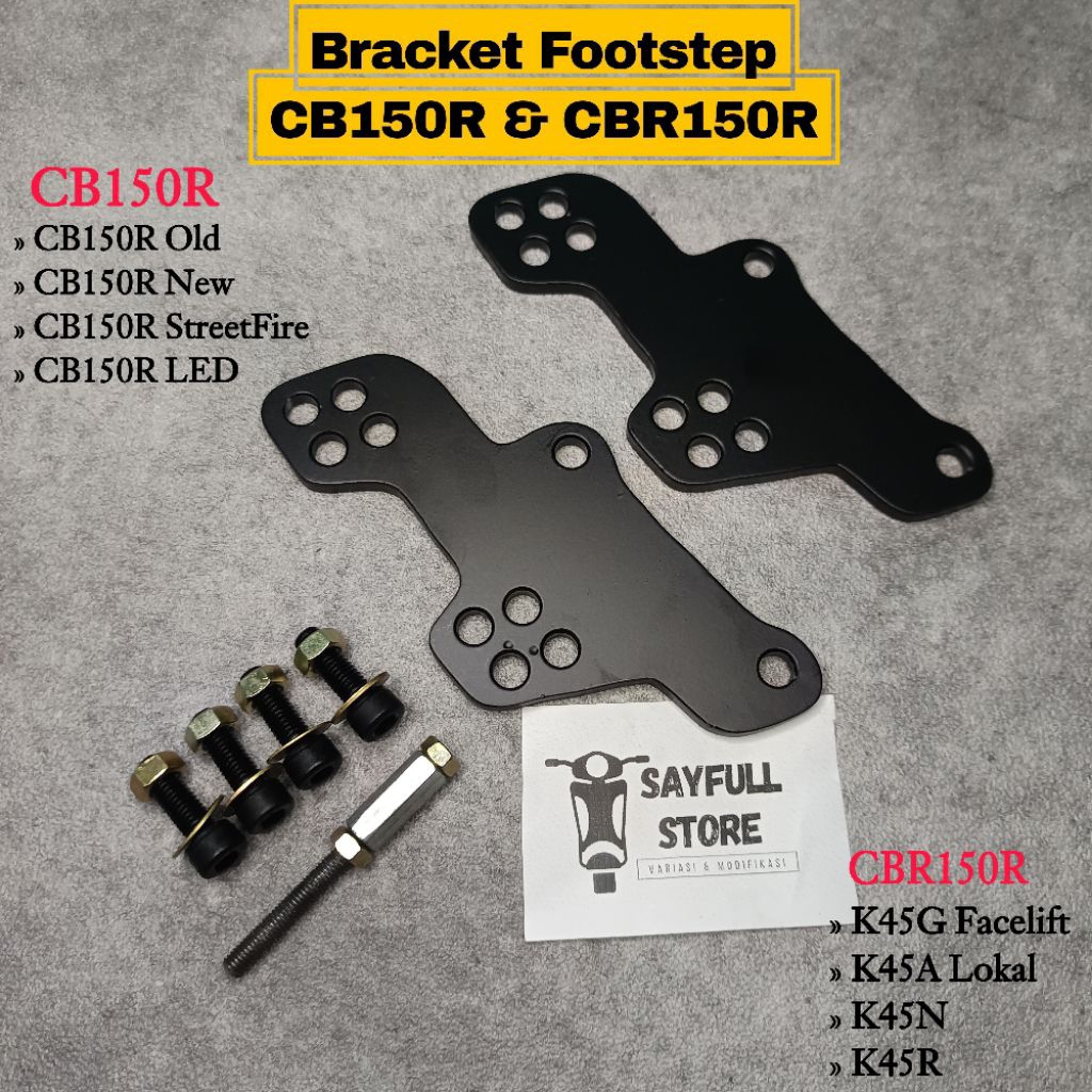 Raiser Foot step Footstep CBR150R Peninggi Footstep CBR150R Underbone Footstep CBR150R