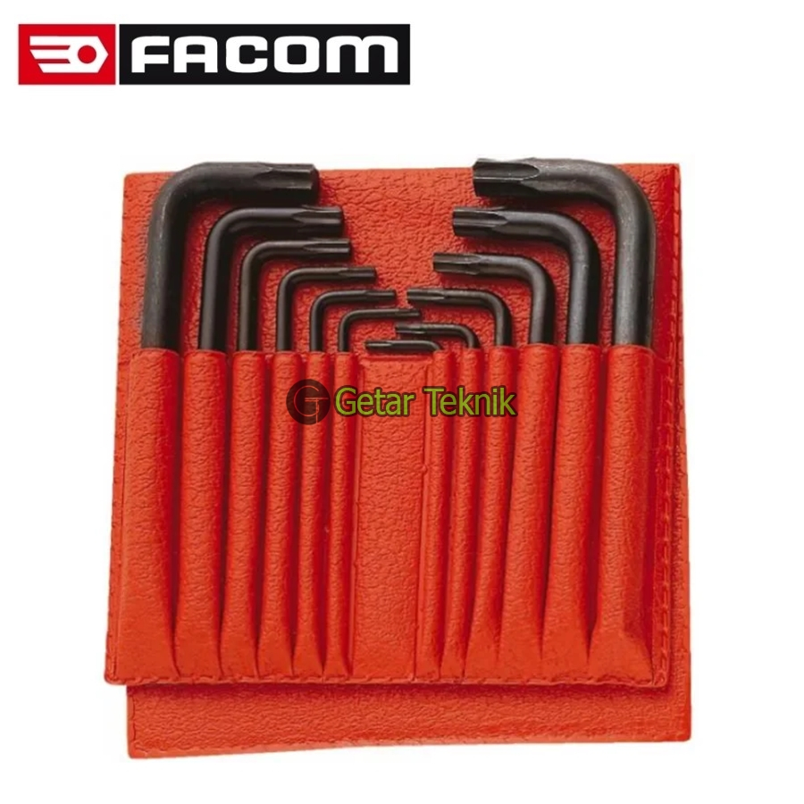 Kunci L Bintang Set 12 pcs Facom 89.JL12  L Shape Torx Key Set