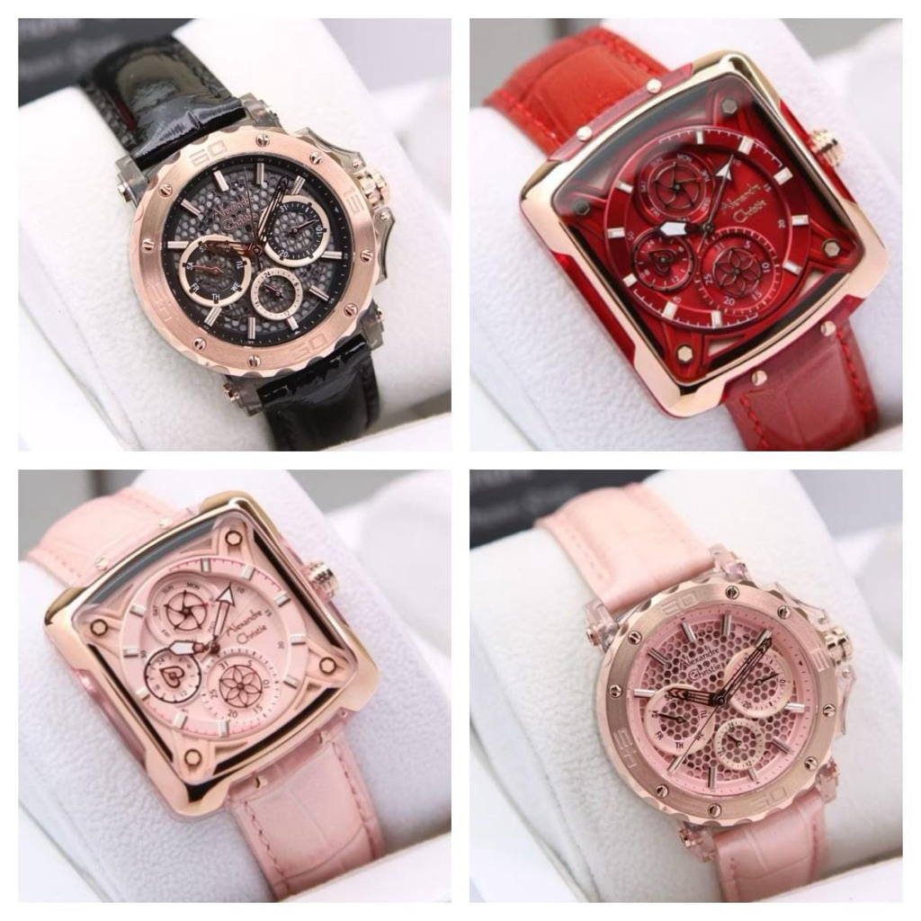 Alexandre Christie AC3030 Tali Kulit Jam Tangan Wanita Original AC 3030 Kulit