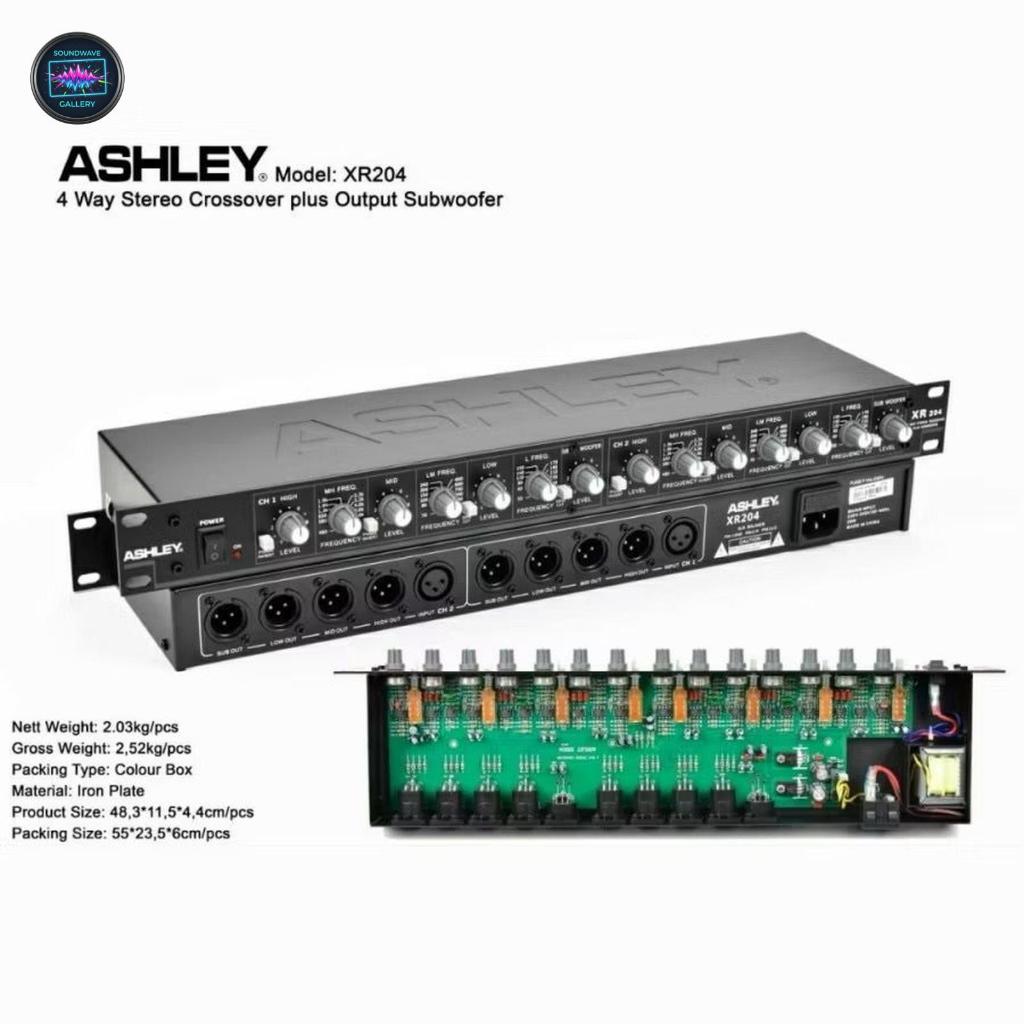Crossover Aktif Ashley XR204 Original 4 Way Stereo Plus Double Subwoofer IC Full Macro | Cross over 