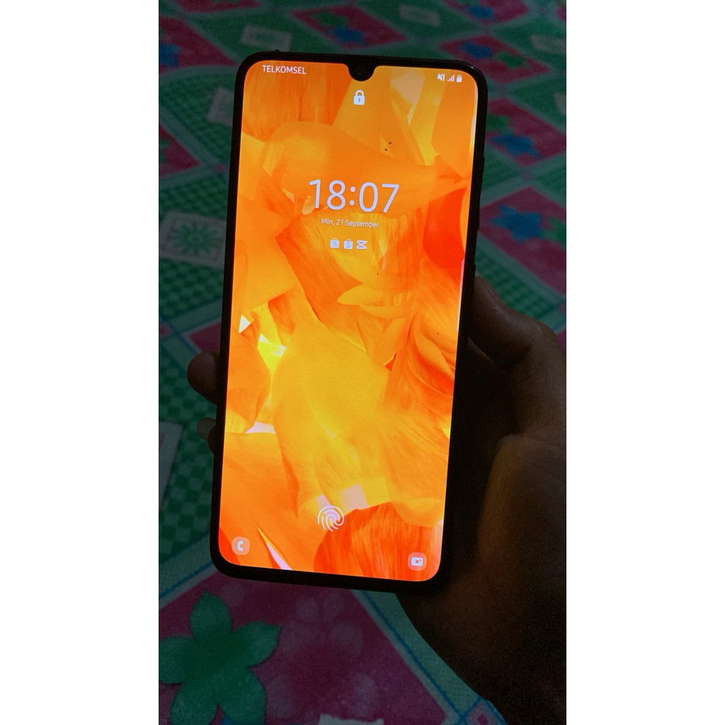 lcd samsung A70 original copotan