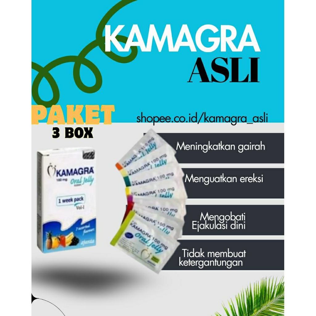 3 BOX kamagra sidenafil 100mg - oral jelly kamagra 7 sachet