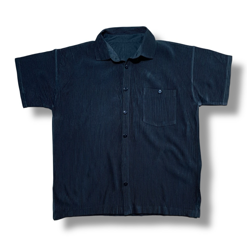 Pleatsme "Pleats Please" Button Shirt