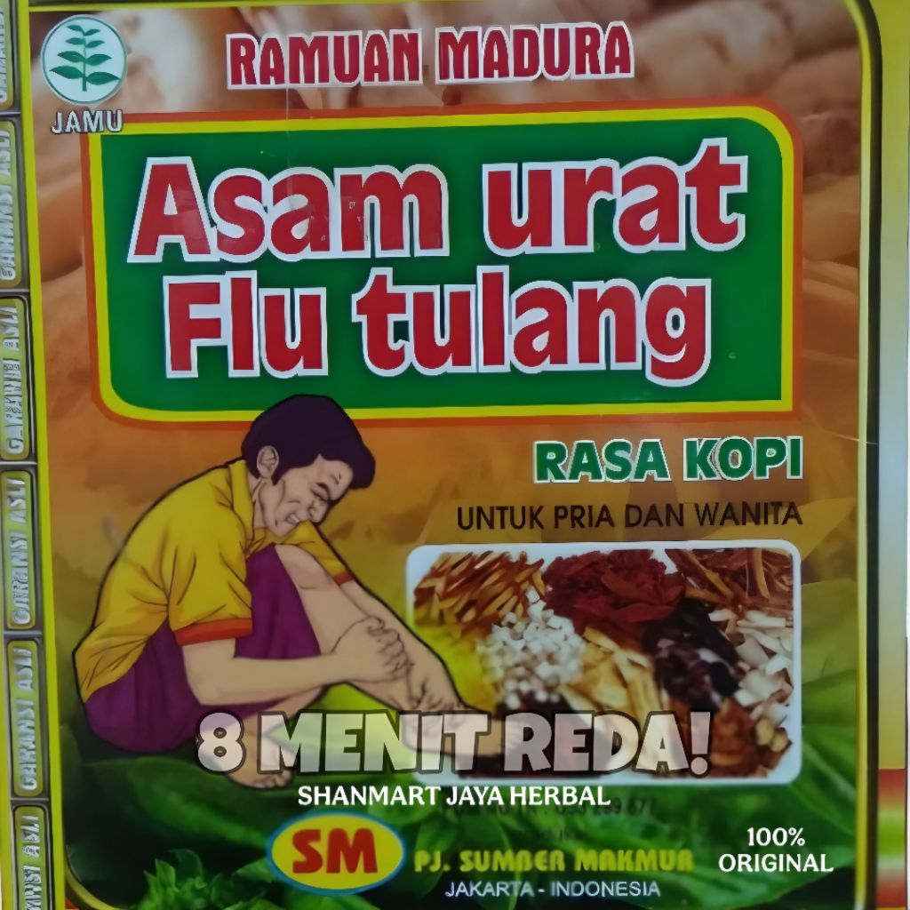 RAMUAN MADURA (ASAM URAT FLU TULANG) RASA KOPI