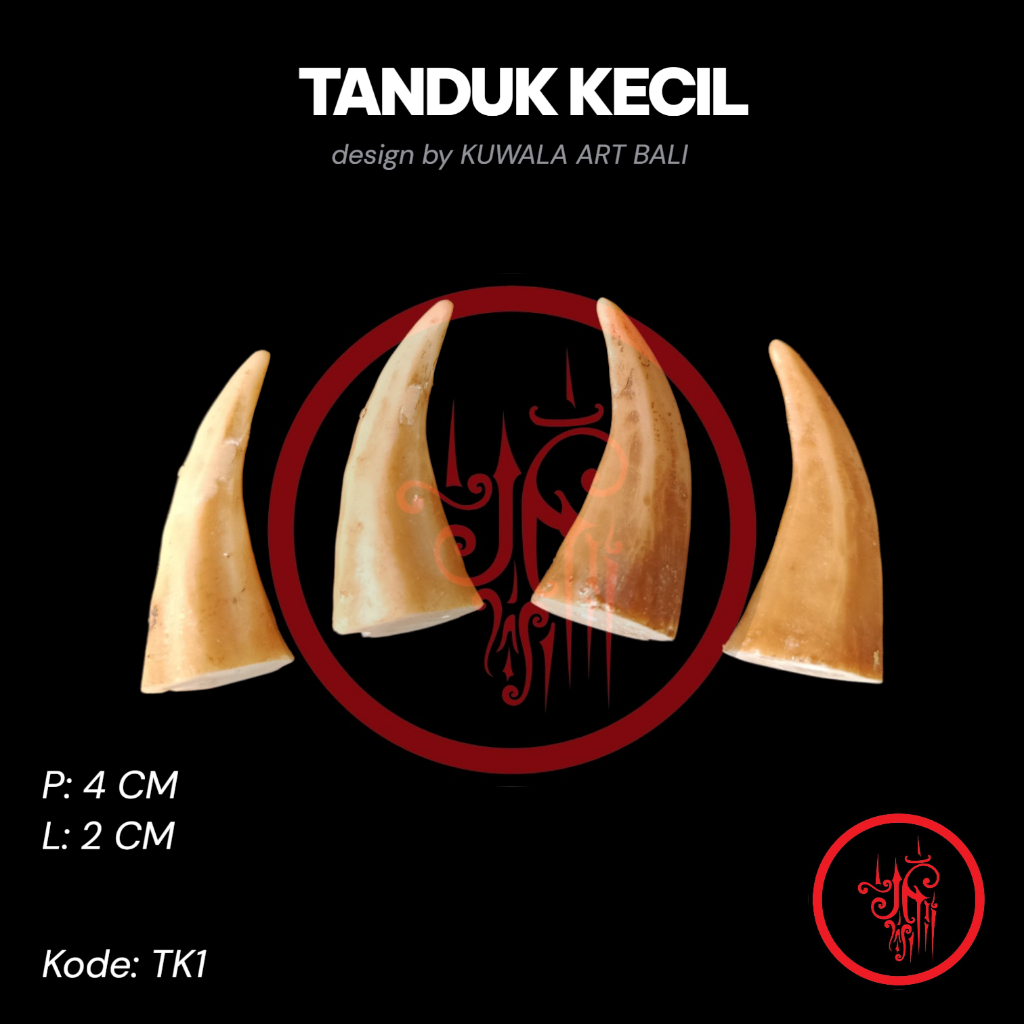 Payasan Ogoh Ogoh Tanduk Ogoh Ogoh Bali Ukuran Kecil by KUWALA ART BALI