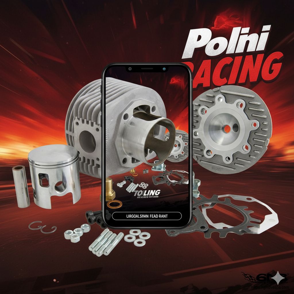 Blok Racing Polini 187cc Vespa Largeframe 150