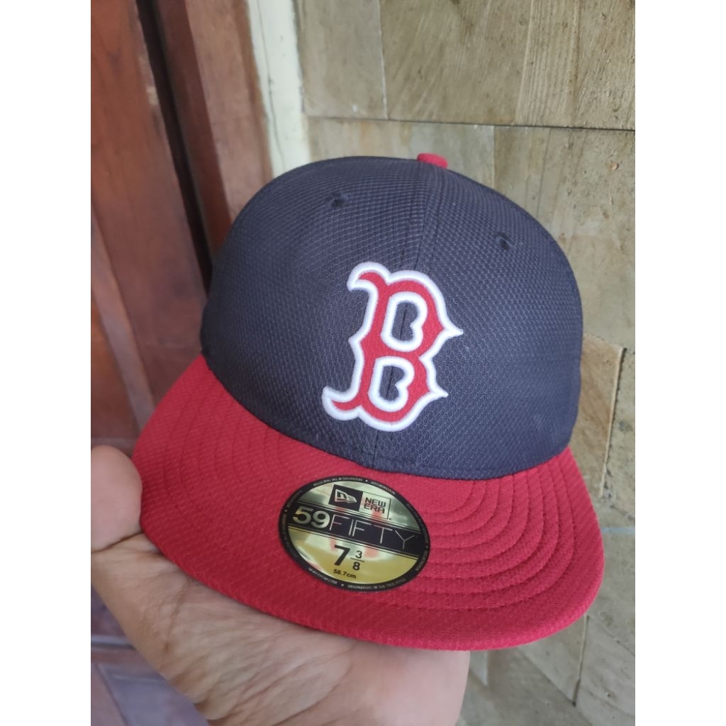 Topi New Era x MLB Boston Red Sox Original Scnd Fashion Pria/Wanita