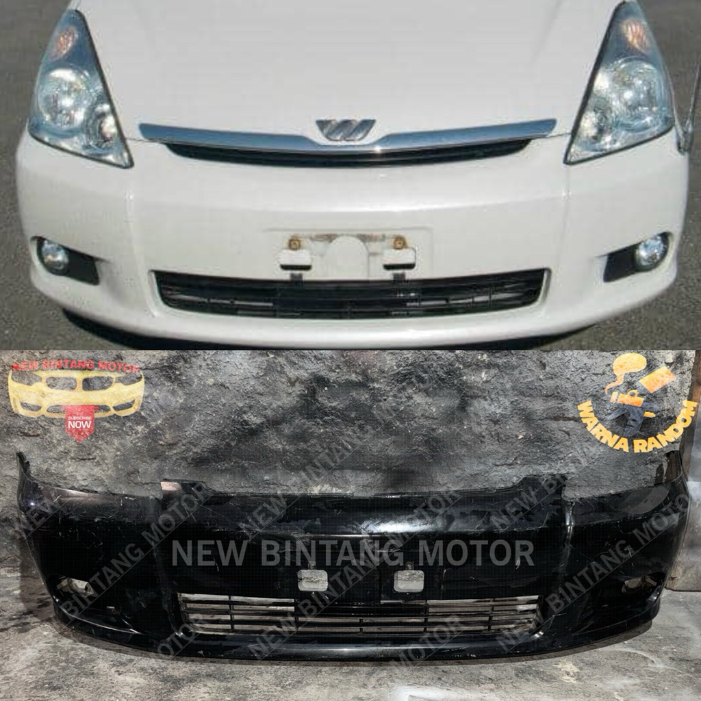 Bumper depan toyota wish 2002 2005 original
