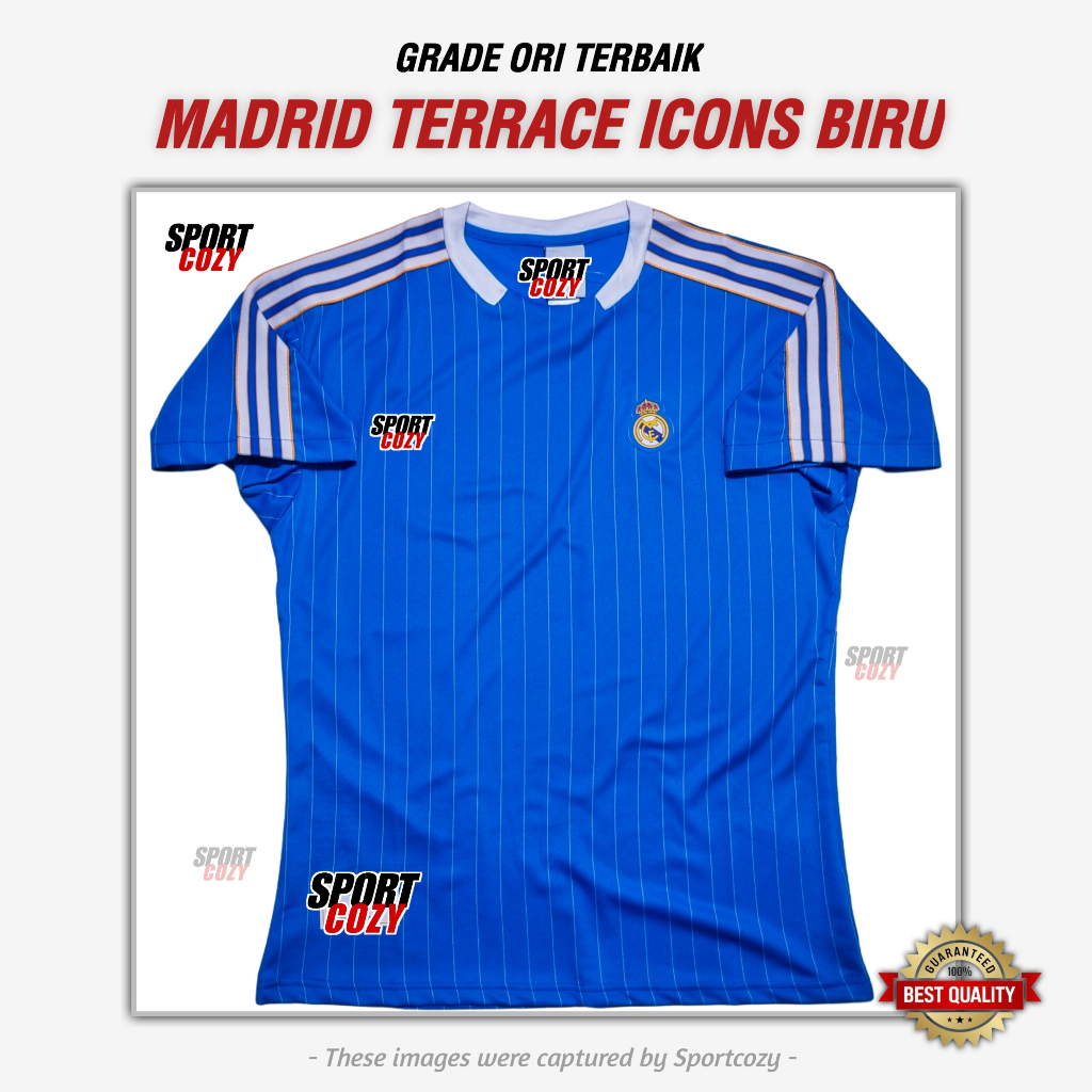 (TERRACE ICON) JERSEY RM FC TERRACE ICON BIRU JERSEY SPECIAL EDITION TERBAIK