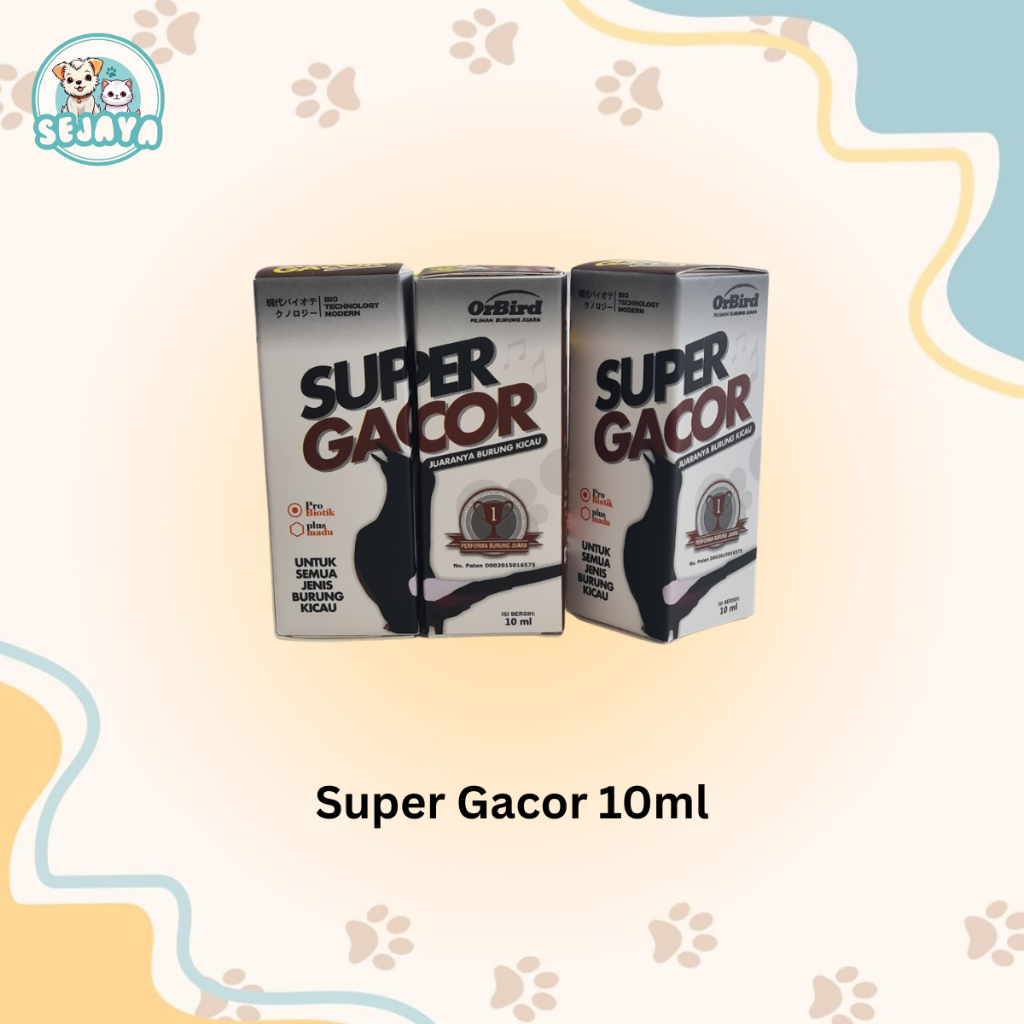 Super Gacor Asli Original Vitamin Jamu Burung Kicau